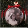 Bola transparente de Navidad con foto 10cms